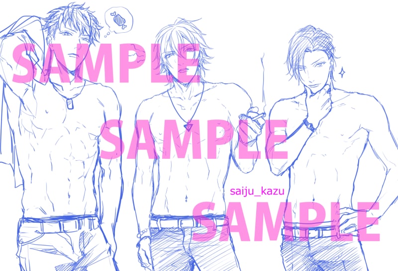 イラスト３点添削◆イケメンの描き方教えます イケメン・筋肉・線画など作画のお悩み相談お受けします イメージ7