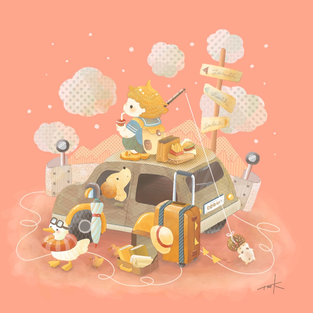 商用OK！ほんわか絵本のようなイラストお描きます 挿絵・グッズ・SNSに目を引くかわいいイラストお任せ下さい イメージ9