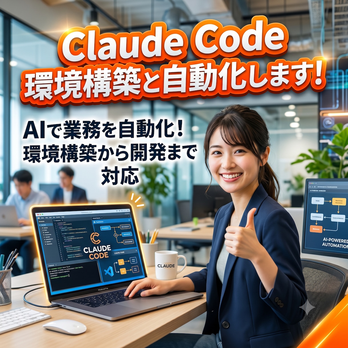 Claude Code環境構築と自動化します AIで業務を自動化!環境構築から開発まで対応 イメージ1