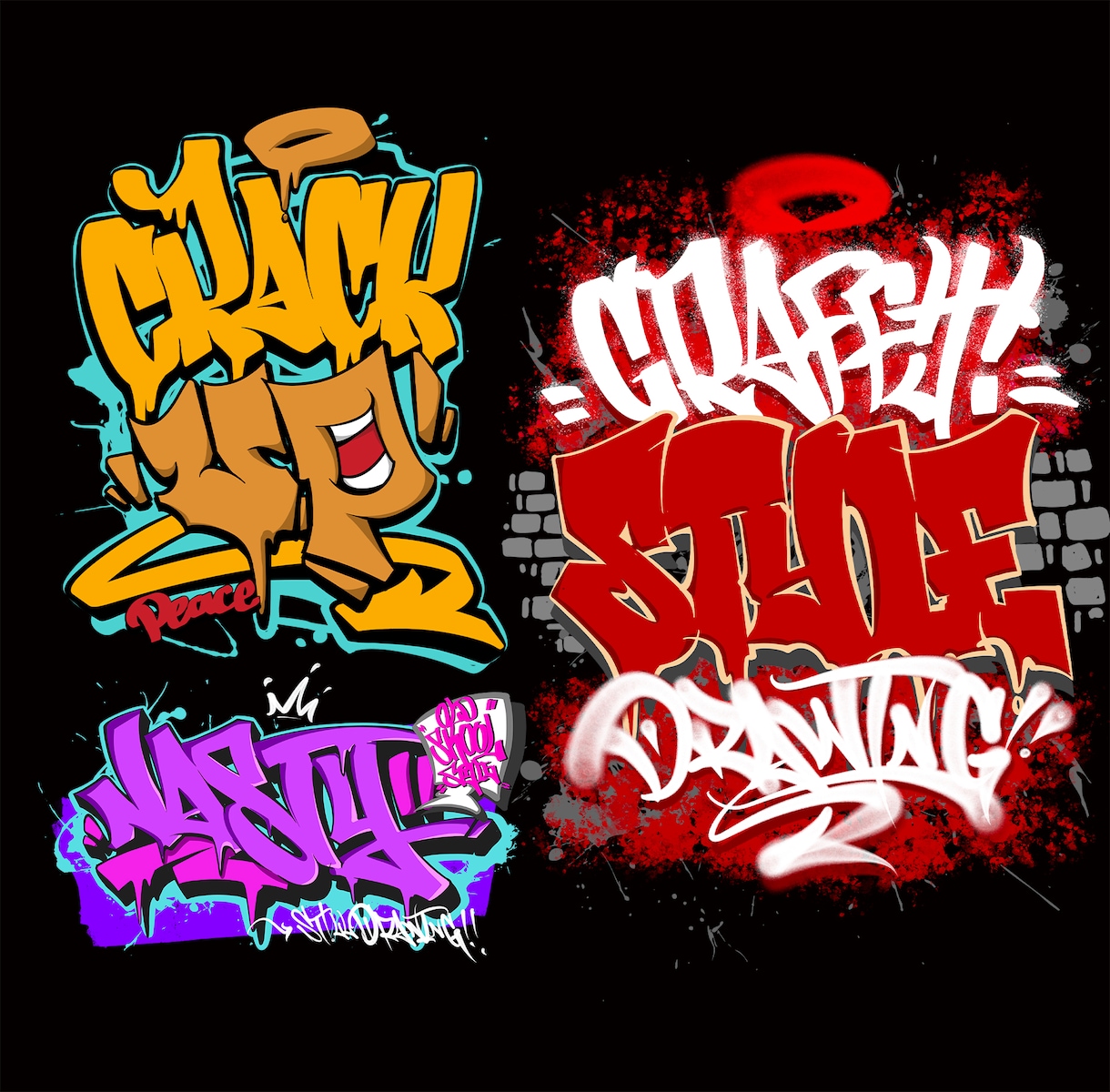 HIPHOP・グラフィティーデザイン描きます ストリートのイラストをお求めの方にお勧め!!商用利用可 イメージ7