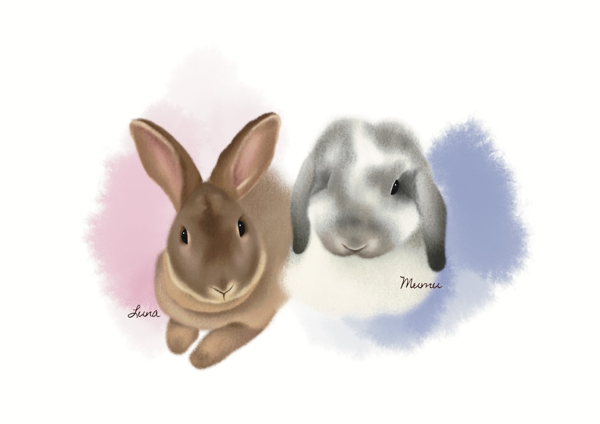 ペット◆あったかくてやさしいふわふわ似顔絵描きます 大切なペットのお写真イラストにいたします イメージ9