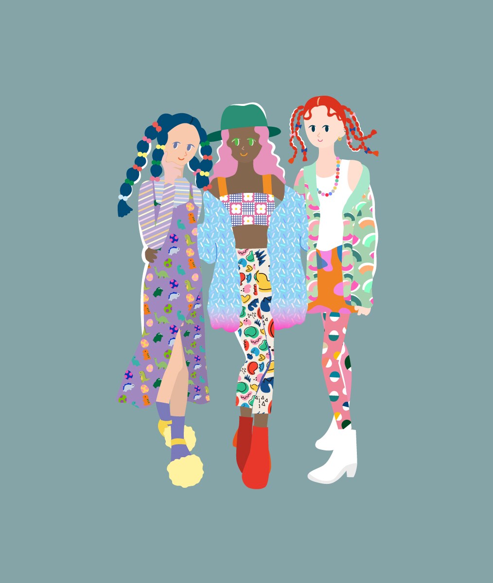 個性的なファッションの女の子イラストを作成します アパレル経験を活かした個性的なイラストならお任せください イメージ3