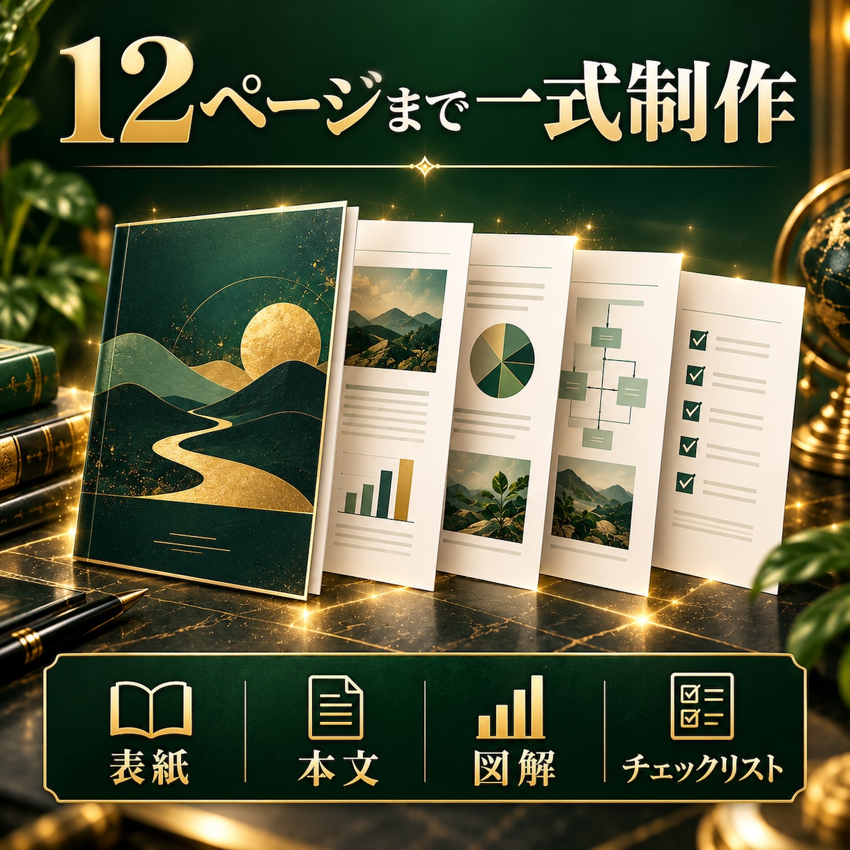 知識を販売用PDF教材にまとめます メモから章立て本文図解まで読みやすく制作します イメージ3