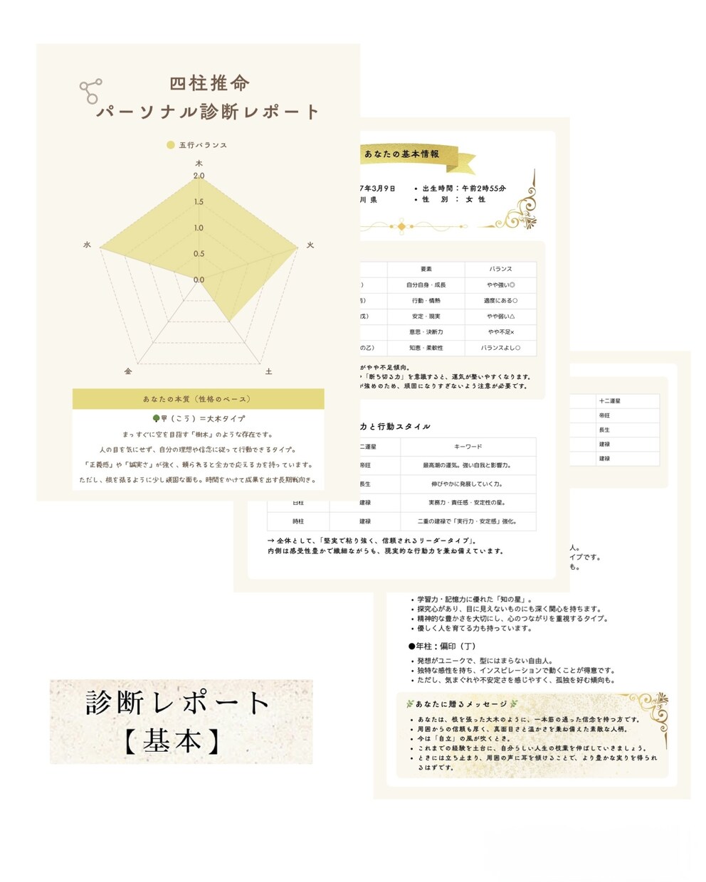 五行診断で、あなたの人生の方向を示します あなたの強みと未来が見える“本格的な気の処方箋” イメージ3