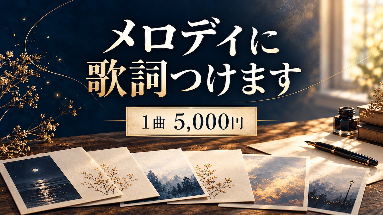 あなたの思いを汲み取り、曲に合う歌詞を書きます まとまらない思いも、対話を通して歌にするお手伝いをします。 イメージ1