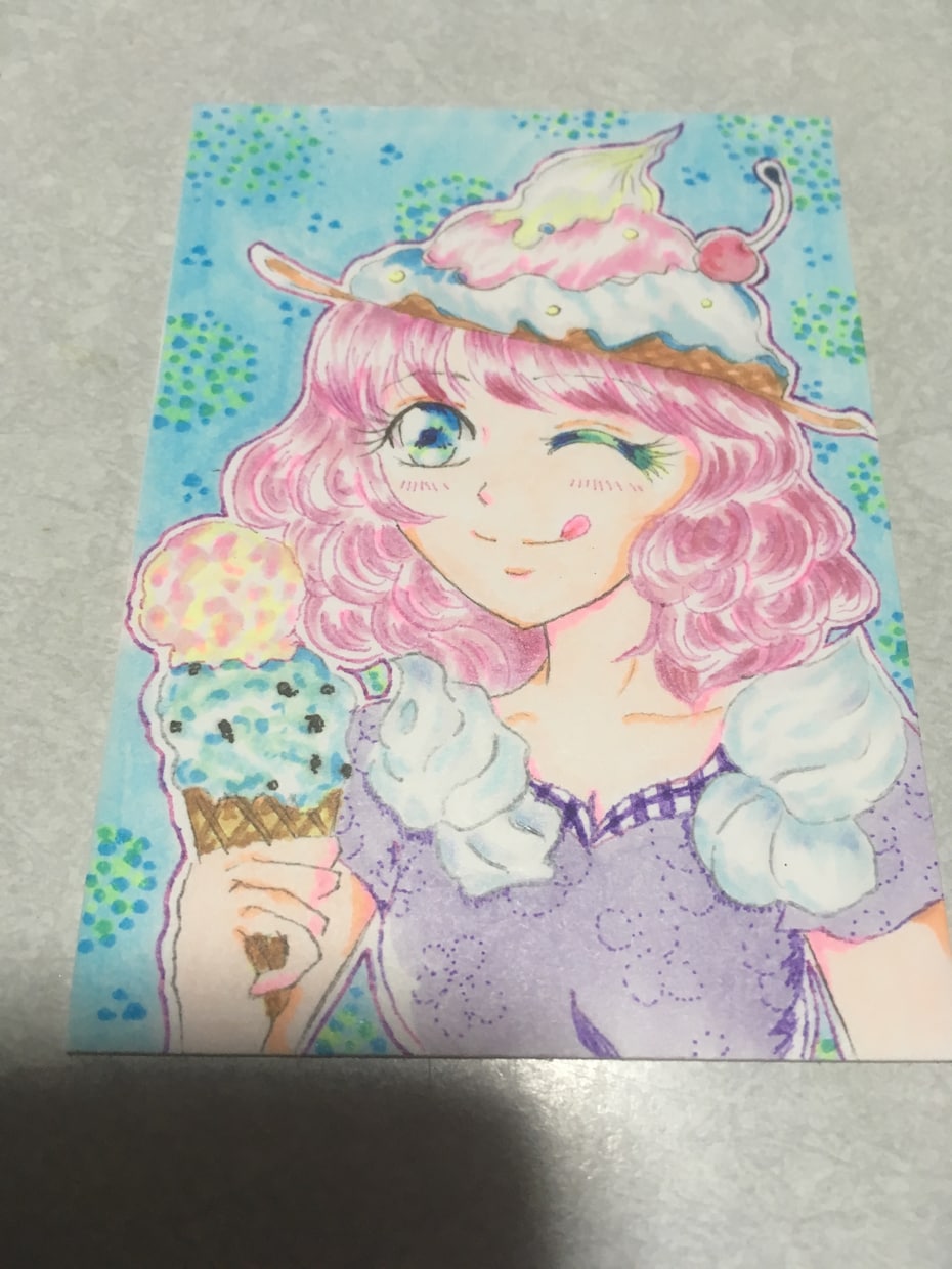 可愛いアナログイラストを描きます 幸せになる 女の子、男の子服のデザイン等デジタルイラスト等 イメージ7