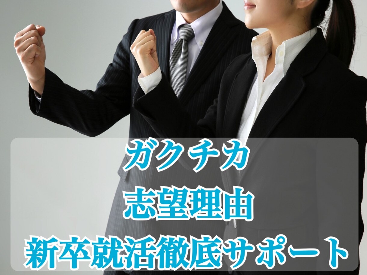 ガクチカ、志望理由：面接準備を徹底サポートします 面接官にささるガクチカ、志望理由の確認、徹底アドバイス イメージ1