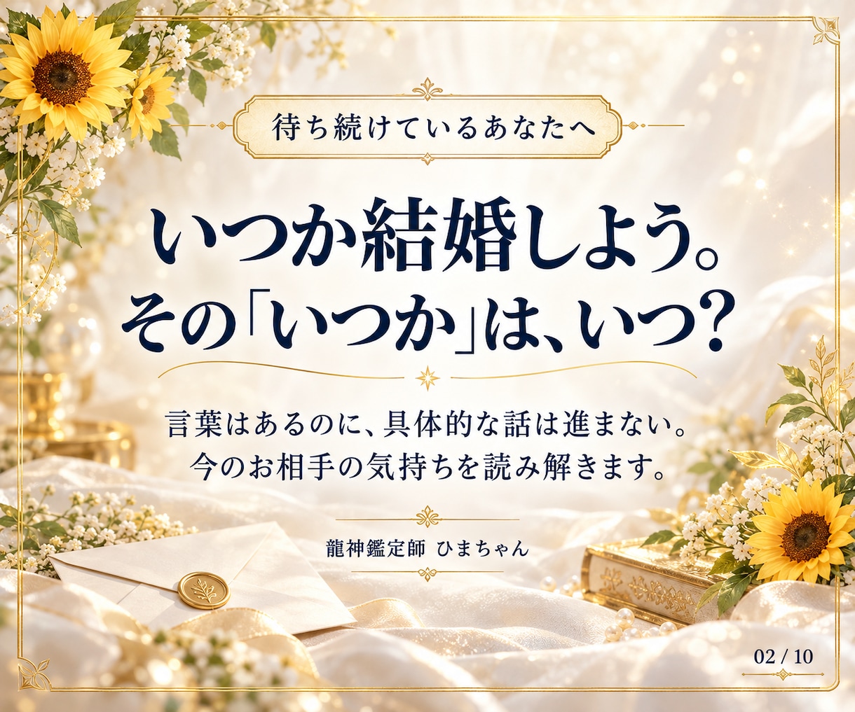 結婚への本音と話が進まない理由を霊視します 結婚する気はある？本音と今の伝え方を文章でお届けします イメージ2