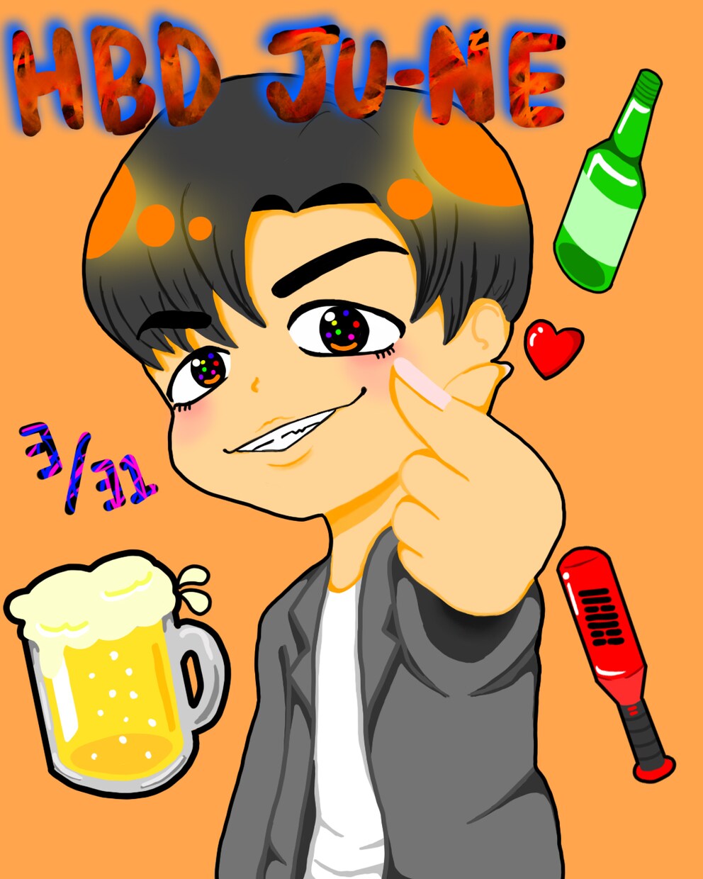 似顔絵描きます 現役イラスト系専門学生です！主に派手めなイラストを描きます！ イメージ1