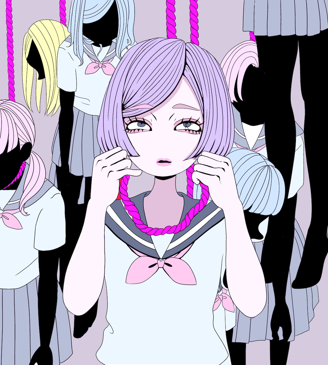 イラスト制作いたします 病みかわいいい、危険、エロティックな女の子が得意です。 イメージ2