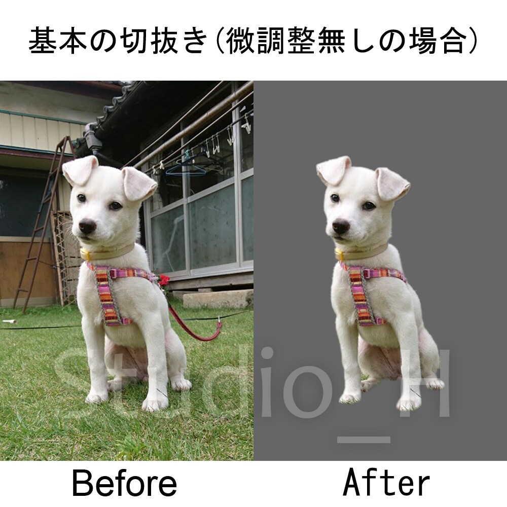 写真切り抜き・白背景画像作成します お子様・ペット、楽天・Amazon・ヤフーなどの通販サイトに イメージ2