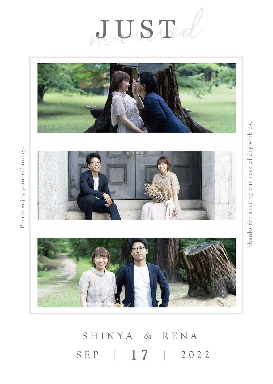 結婚式で必要なペーパーアイテム格安で作成いたします 結婚式で必要な数々のペーパーアイテムをシンプルなデザインで。 イメージ2