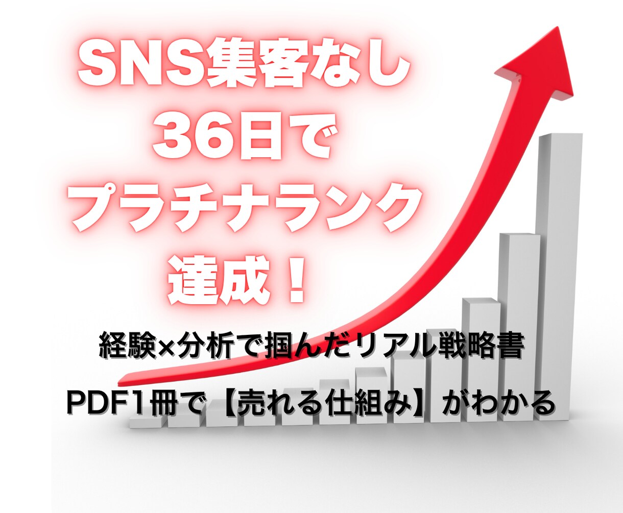 36日でプラチナ達成!リアル戦略書をお届けします 経験×分析で掴んだ“最短ルート”を1冊に凝縮☘️ イメージ1