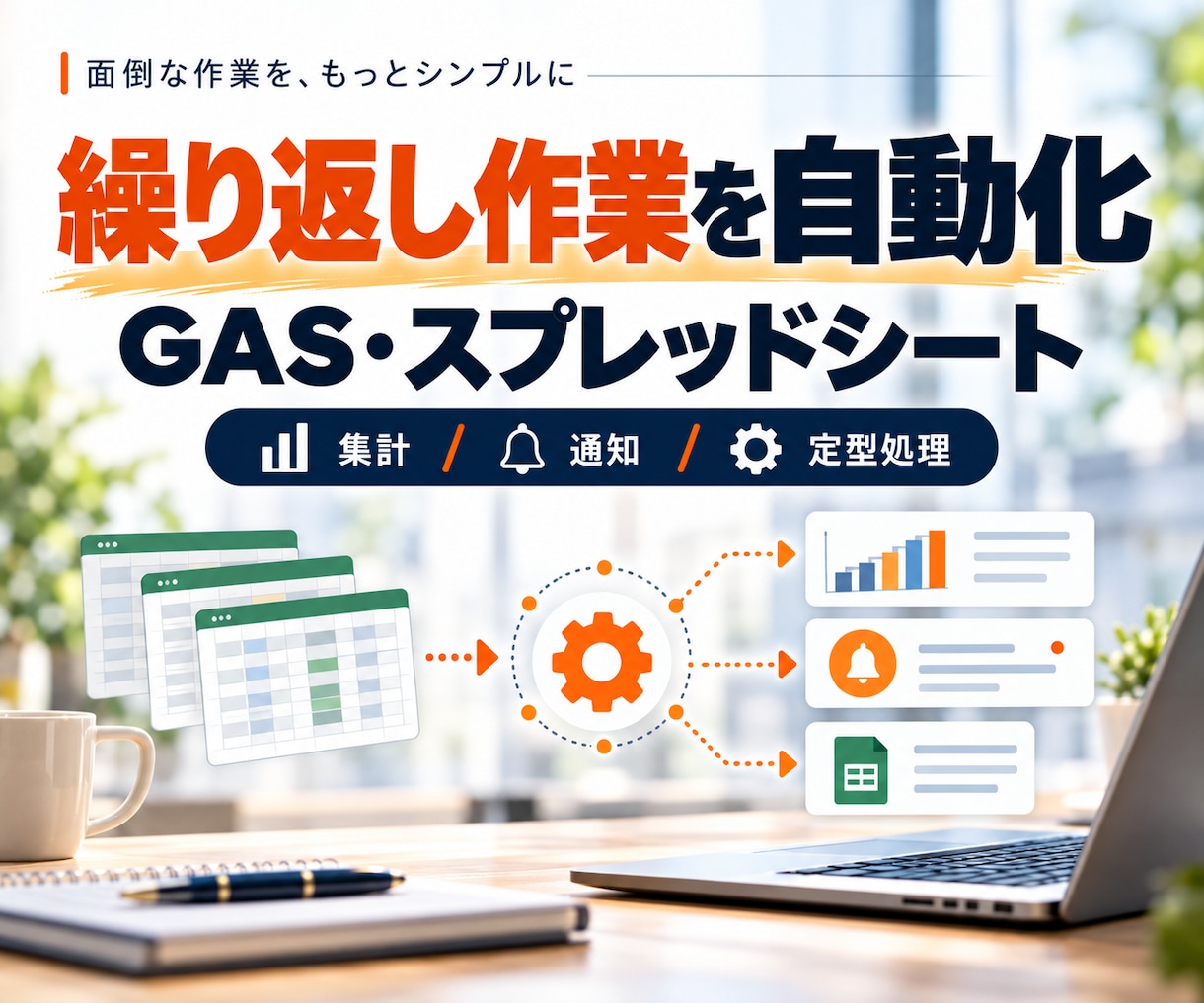 スプレッドシート業務を自動化します 手作業の集計・転記をGASで自動化します。30,000円から イメージ1