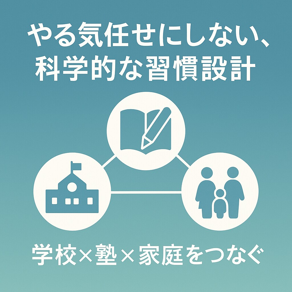 科学的に勉強習慣をデザインします コントロールするのはモチベーションではありません イメージ1