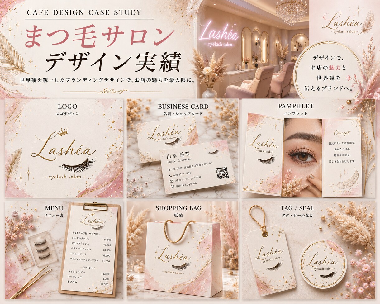 開業・起業女性向けのブランドデザインを制作します 開業準備で忙しい女性のために必要なデザインをまとめて制作 イメージ3