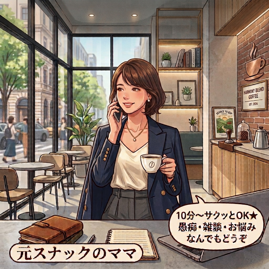 10分からOK◎元スナックのママが寄り添います 家事・育児・仕事の合間に、ちょっとひと息つきませんか？ イメージ1