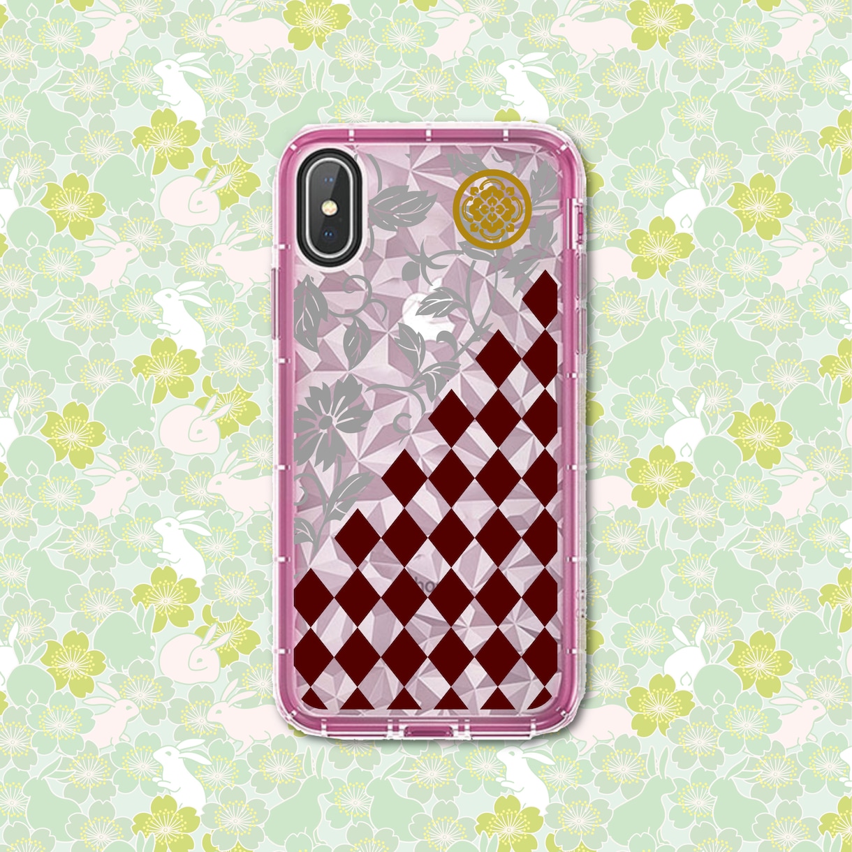 ハンドメイドダイヤモンドケースあります ダイヤモンドケースは柔らかくスマホの色が反映されて綺麗です イメージ1