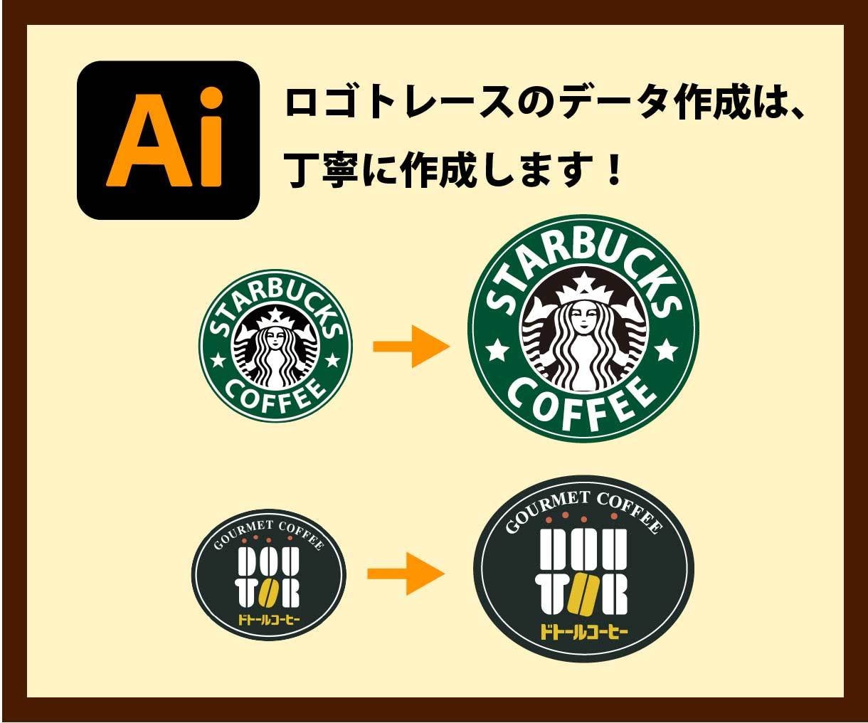 丁寧なトレースで画像をAIデータ化します 修正無制限！正確、丁寧にAIデータにトレースします！ イメージ3