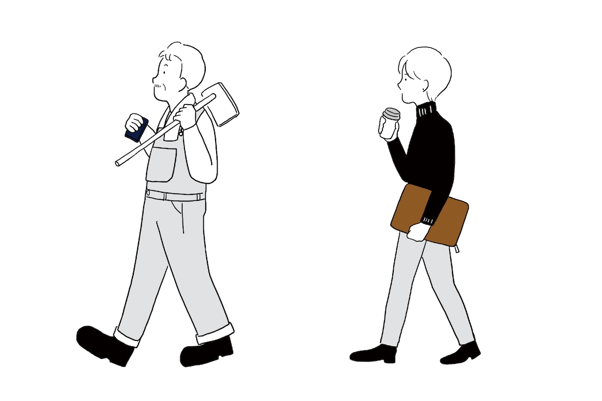 シンプルな人物イラスト描きます Webや紙面の挿絵にぴったり！シーンに応じて描ける イメージ3