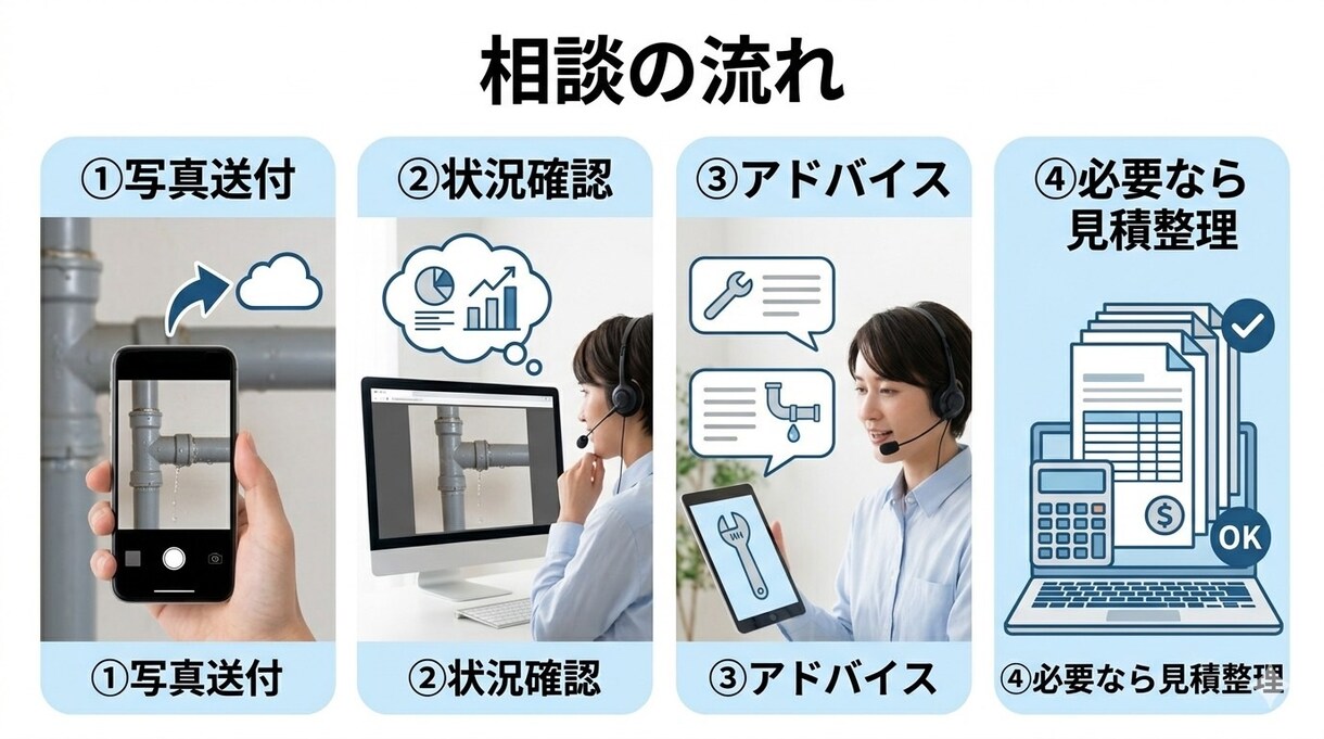 水道修理の相談乗ります 見積確認から部材選定まで実務目線でサポートします イメージ4