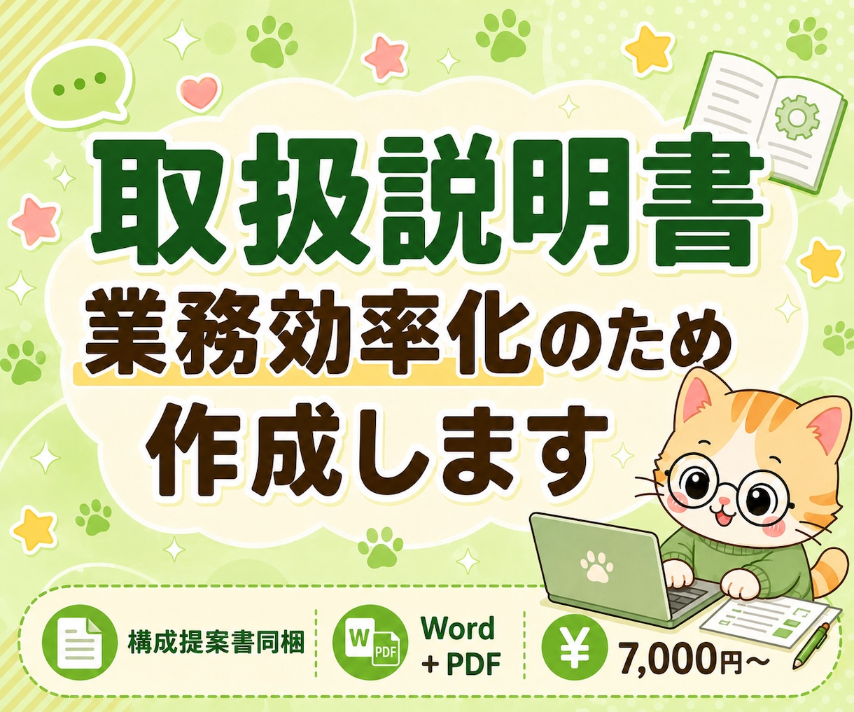 取扱説明書をわかりやすく作成します 構成提案/Word+PDF/トーン選択可 イメージ1