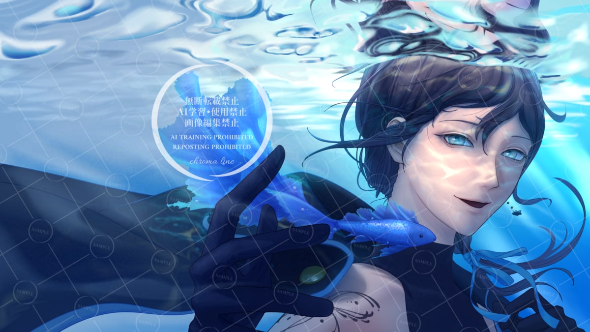 ３枠限定割引中！世界観を凝縮したイラスト制作します VTuberさんのサムネイル/歌ってみた/キービジュアル等に イメージ1