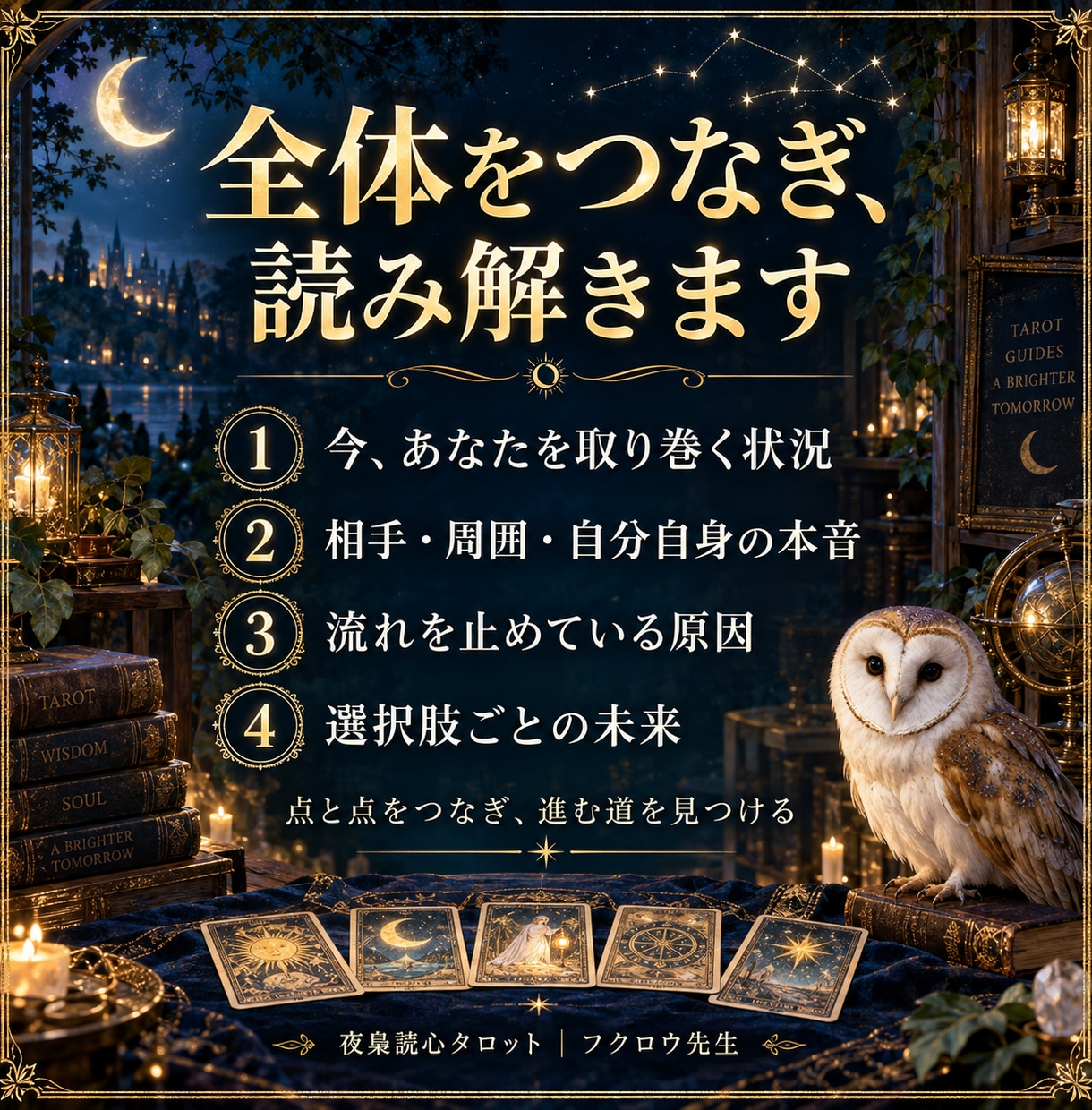 恋・仕事・人生の本音と未来を総合鑑定します 迷いを整理し今のあなたに必要な一歩を読み解きます イメージ3