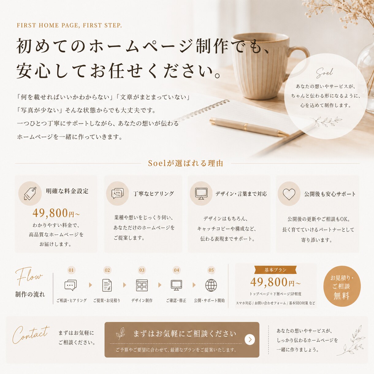 Web制作歴25年が想いの伝わるHP作ります 文章・キャッチコピー・見せ方まで考えるHP制作です イメージ9
