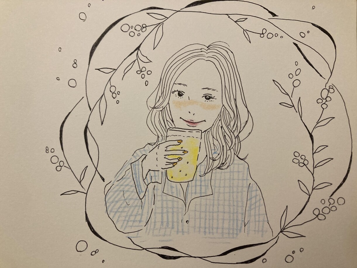 手書きのふんわりした似顔絵作成します 商用ok！ふんわり手書きイラスト似顔絵作成します！ イメージ5