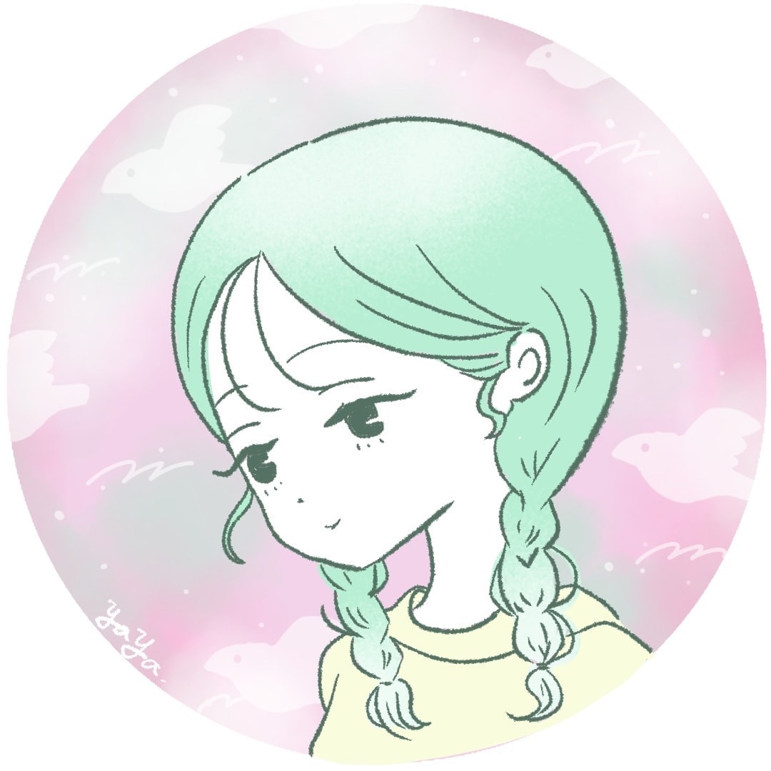 やわらかい空気感のアイコン制作します 日常と幻想の境目を...にじみ×フラットSNSアイコン イメージ6