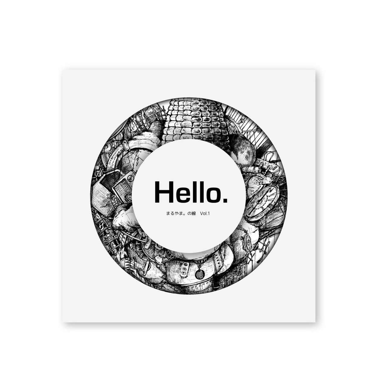作品集の【Hello .】 を販売します まるやま。の線 Vol.1の販売をします。 イメージ1