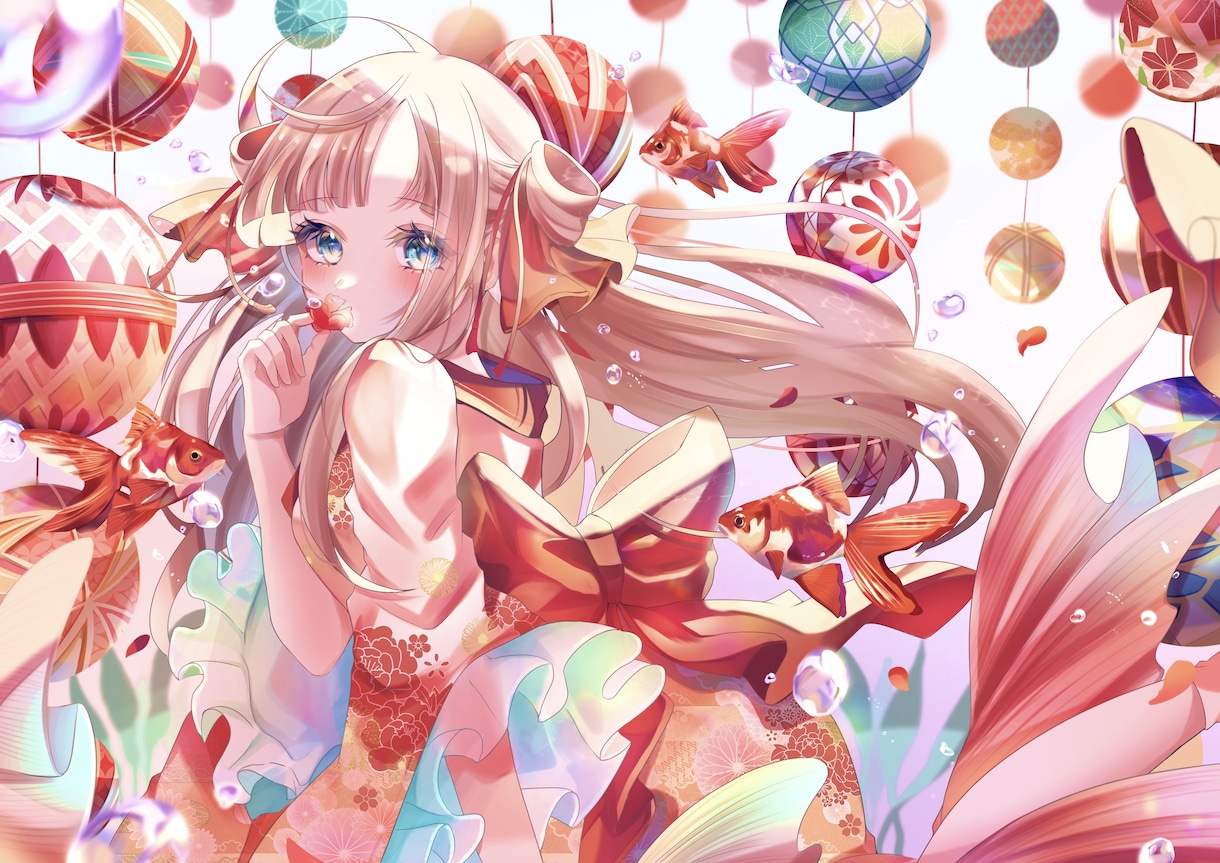 ポップでかわいい女の子かきます 立ち絵、歌コレ動画イラスト、Live2dイラスト実績あり イメージ1
