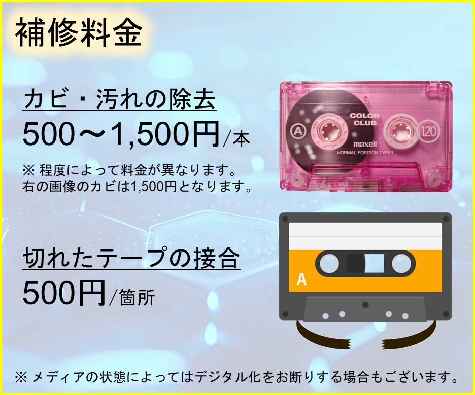 カセットテープ レコード MD デジタル化します 音声メディア ダビング データ化 保存 変換 スマホで イメージ6