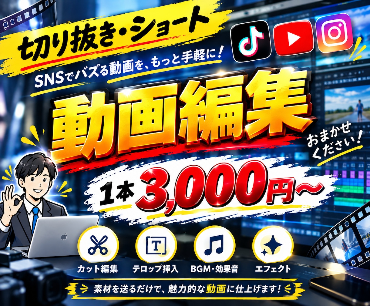 Tier表やクイズ系などSNSショート動画作ります お客様の要望に合わせたショート動画を制作します イメージ1