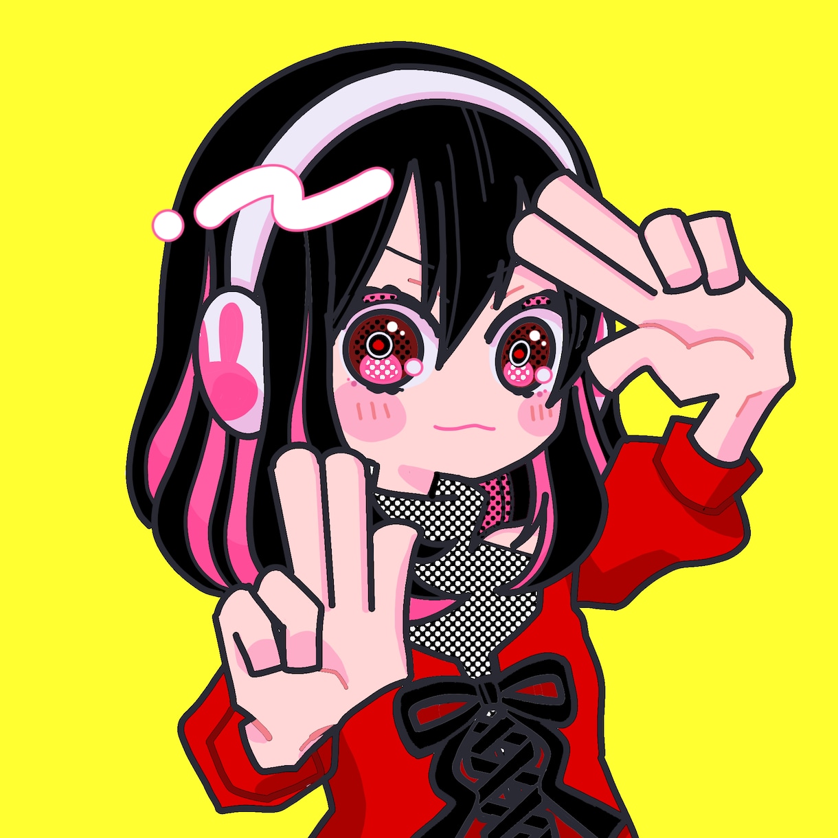 ポップな人物イラスト・SNSアイコン描きます ビビッドな色柄で、あなたの「好き」をイラストに イメージ2