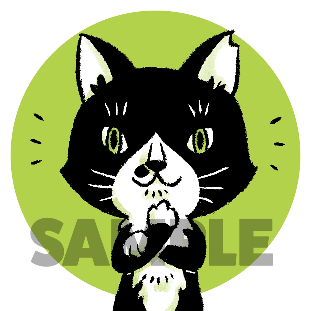 ポップでゆるかわな猫イラストアイコン描きます お好きな動物・ペットをかわいいオリジナルキャラクターに♩ イメージ10