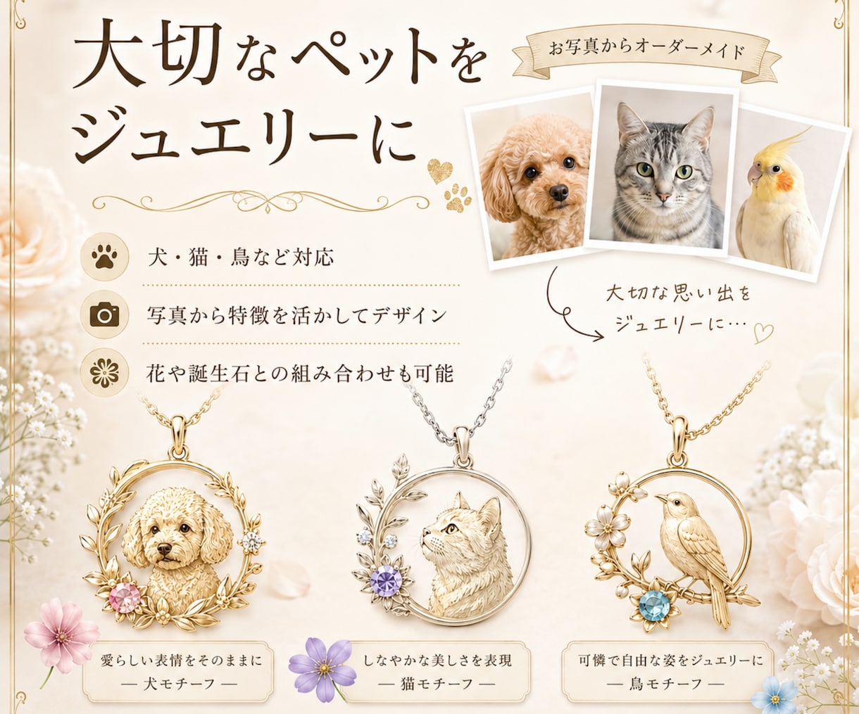 想いを形にするジュエリーを提案します 想いを聞いて、世界に一つの形へ イメージ5