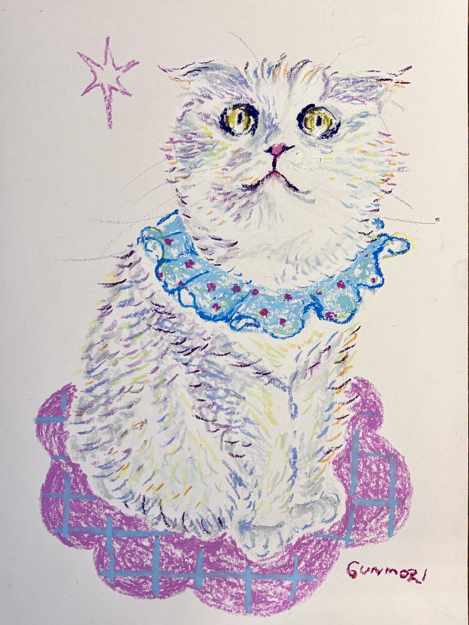 暮らしに飾れるオイルパステル原画を制作します 大切なうちの子を、やさしいタッチの原画で残します。 イメージ8