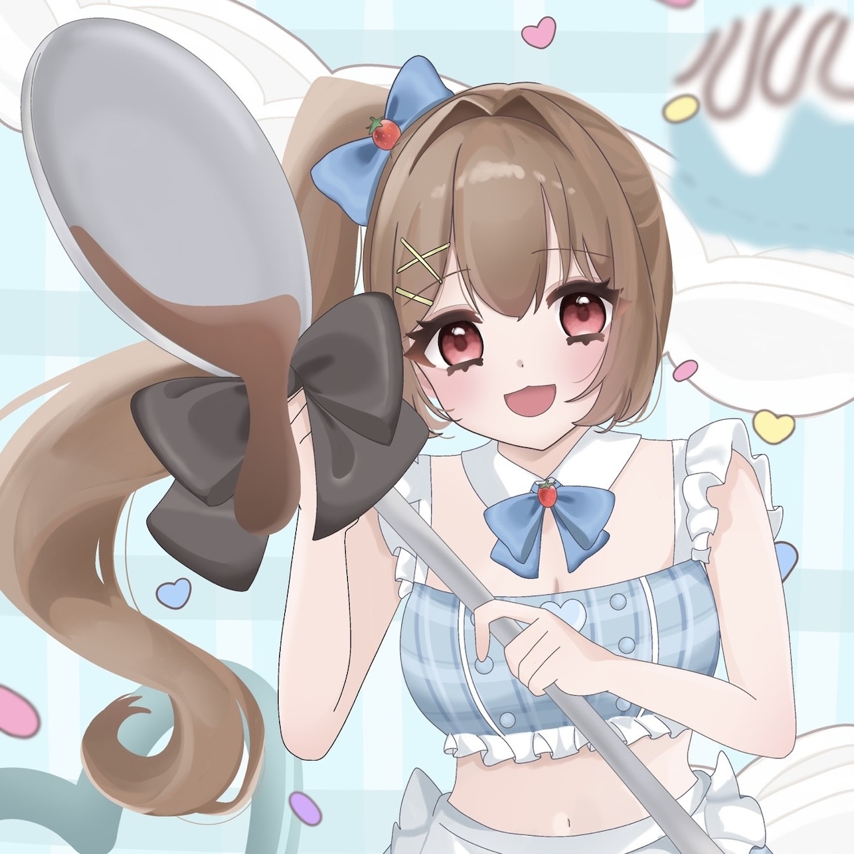 目を引くきゅるきゅるかわいいイラストを描きます 歌ってみた、SNS投稿、アイコン、サムネなどにばっちり！ イメージ1