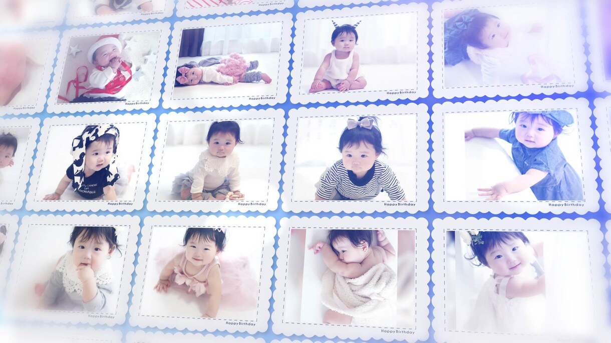 赤ちゃん 子供の誕生日のお祝いムービーを作成します 1歳のバースデー、2歳〜バージョンもご用意しました! イメージ7