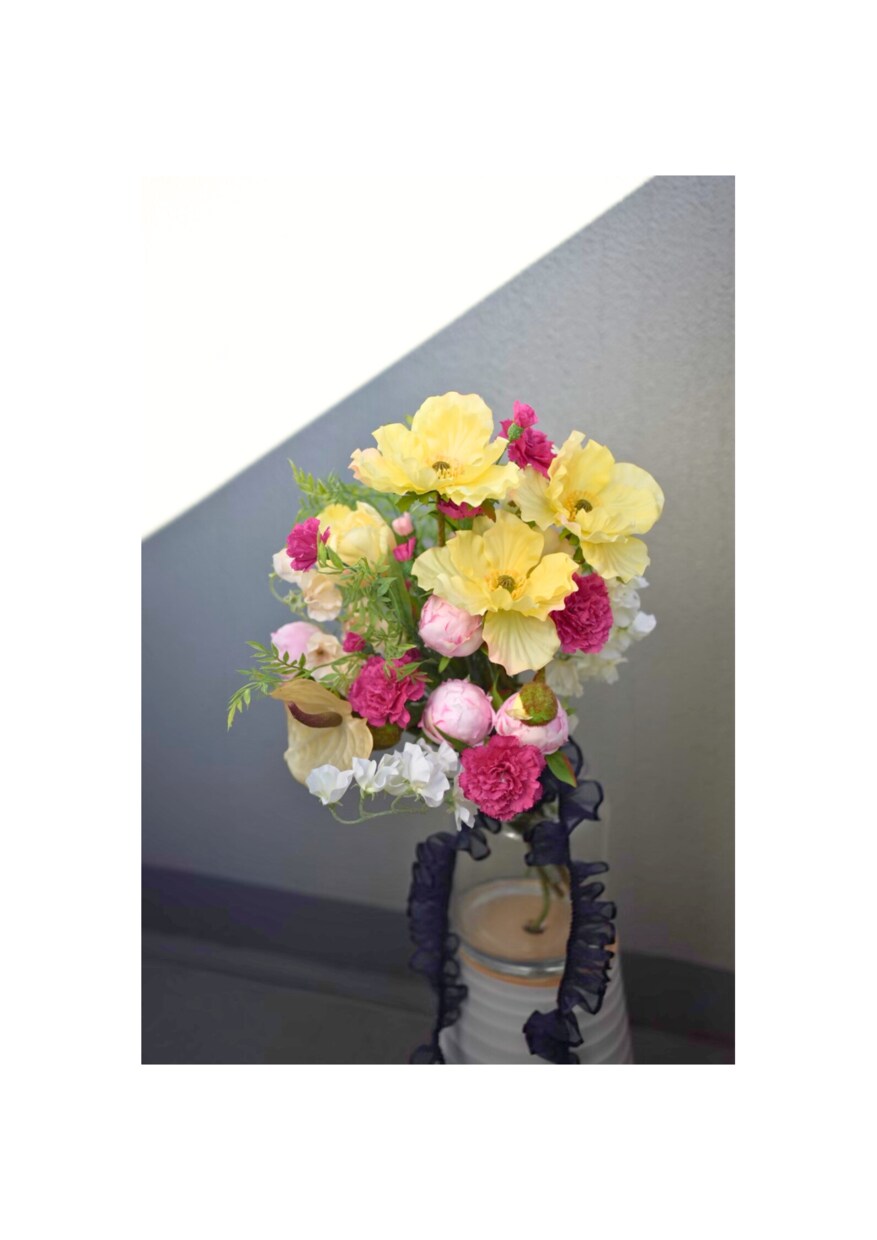 花屋がフォトウェディングのプロデュースします お花いっぱいの空間、ブーケ、ブートニアの制作をおまかせ下さい イメージ4