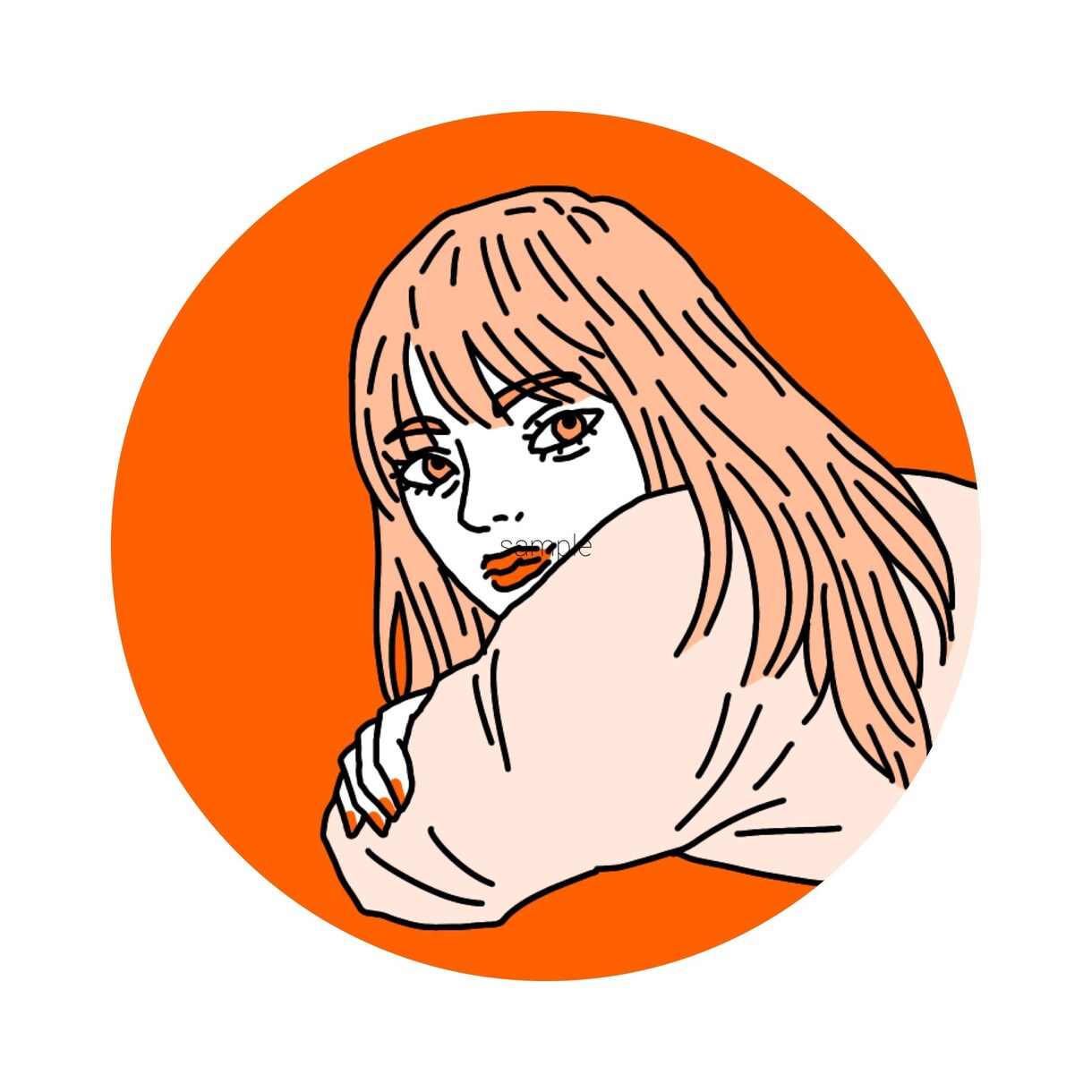 SNSのアイコン等に使えるイラストを制作します ご依頼後、早急に作業に取り掛かります イメージ3