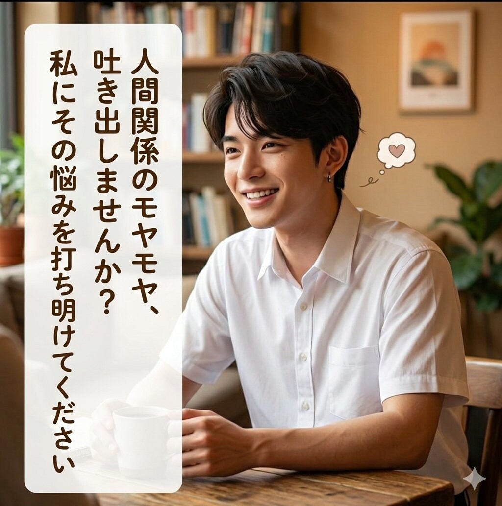 あなたの人間関係への悩みを解決します 人に相談したいことや、誰かを頼りたい時、私にお任せください！ イメージ1
