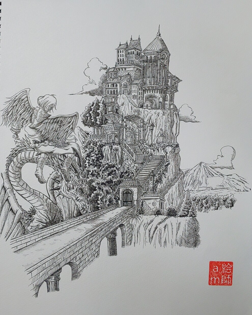 ペン画がお好きな方にオリジナルペン画を描きます オリジナルなので世界に1つしかない絵をお届けします イメージ3