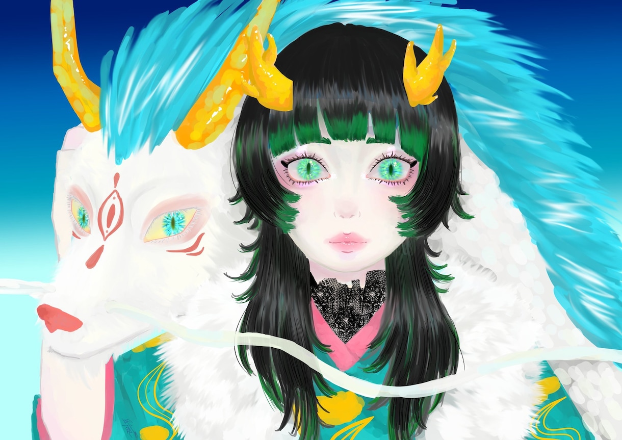 SNSアイコン作成します デジタルイラストでアナログのようなタッチを！ イメージ4