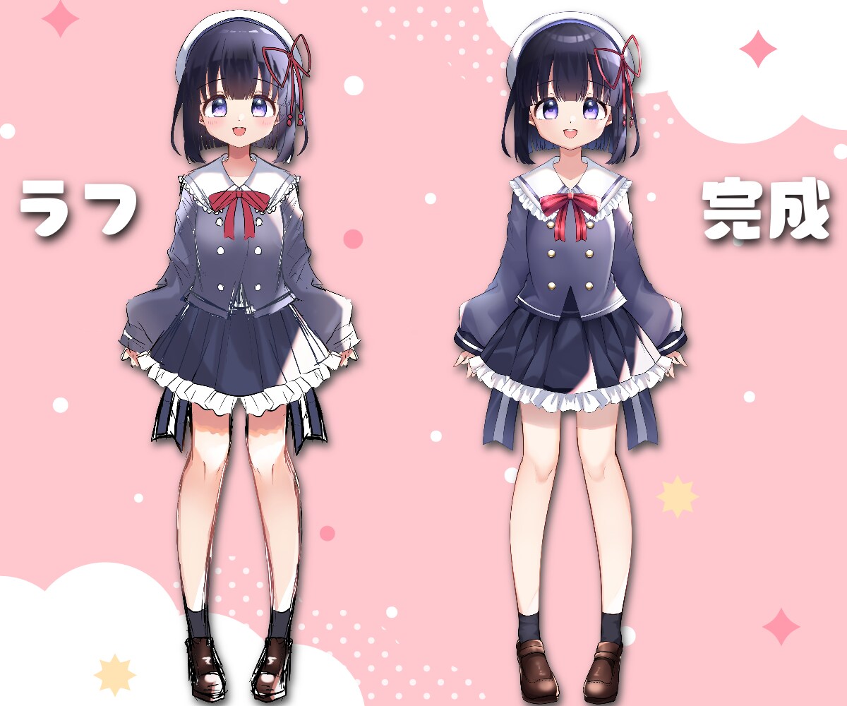 立ち絵も！Live2D用のイラスト描きます 実績多数！vtuberになりたいあなたを応援します！ イメージ3