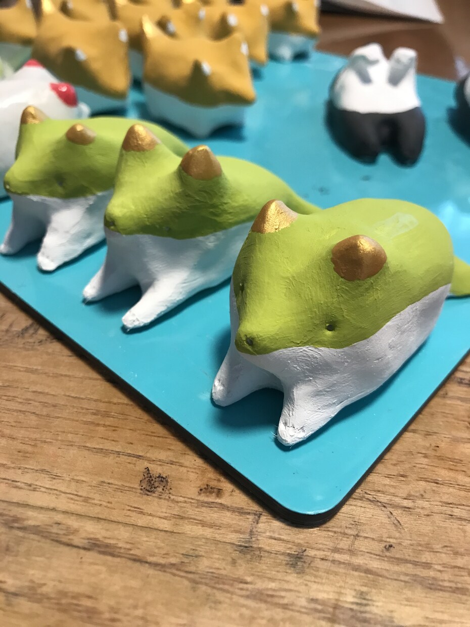 造形粘土作ります ちょこんとおいたらほっこり空間(^^)かわいいわんこです イメージ2