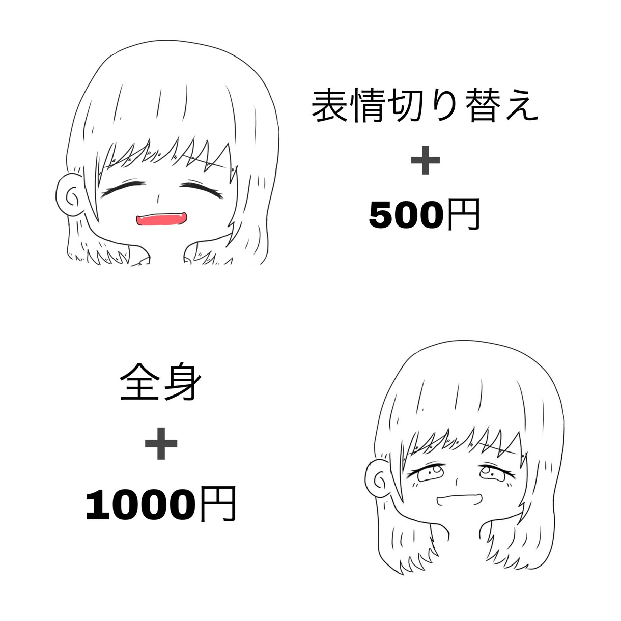 ご依頼者様だけのミニキャラアイコン作成します 即日お渡し可能！、ご希望に添えるようにお描きします！ イメージ4