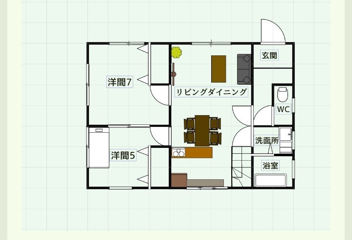 間取り図面を描きます ご希望の間取りをわかり易く描きます。 イメージ2